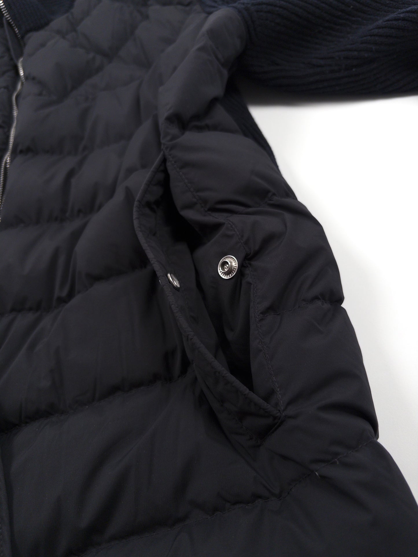 Moncler Down Cardigan - Navy (Fits L)