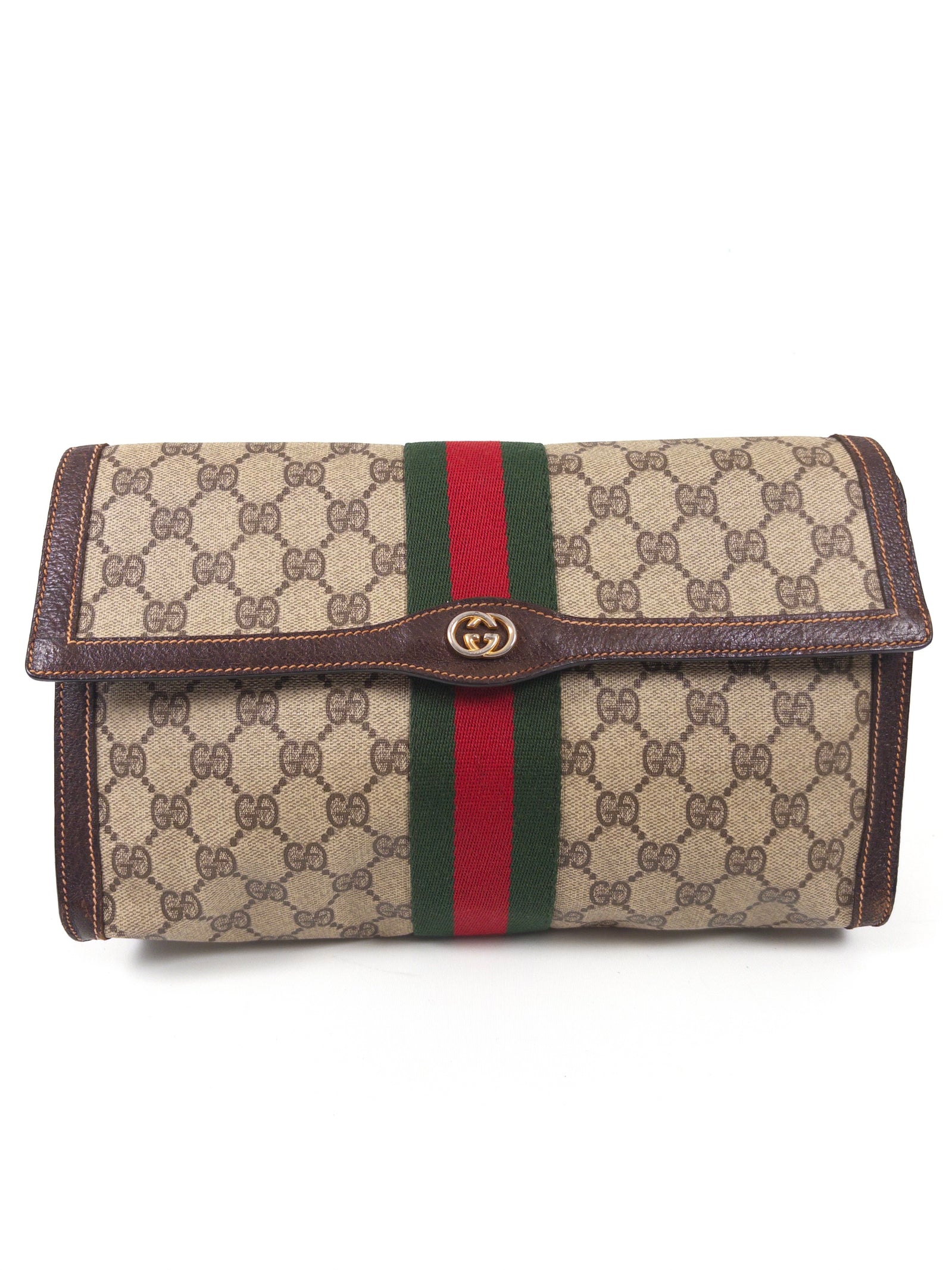 Gucci Sherry Line Supreme Clutch Bag
