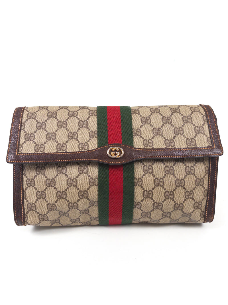 Gucci Sherry Line Supreme Clutch Bag