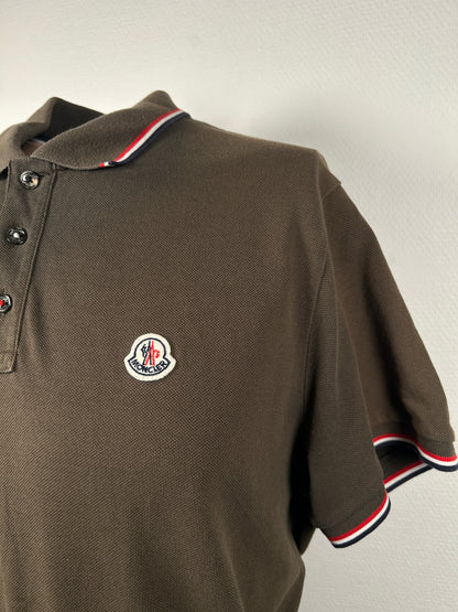 Moncler Tricolour Polo Shirt - (Fits Large)