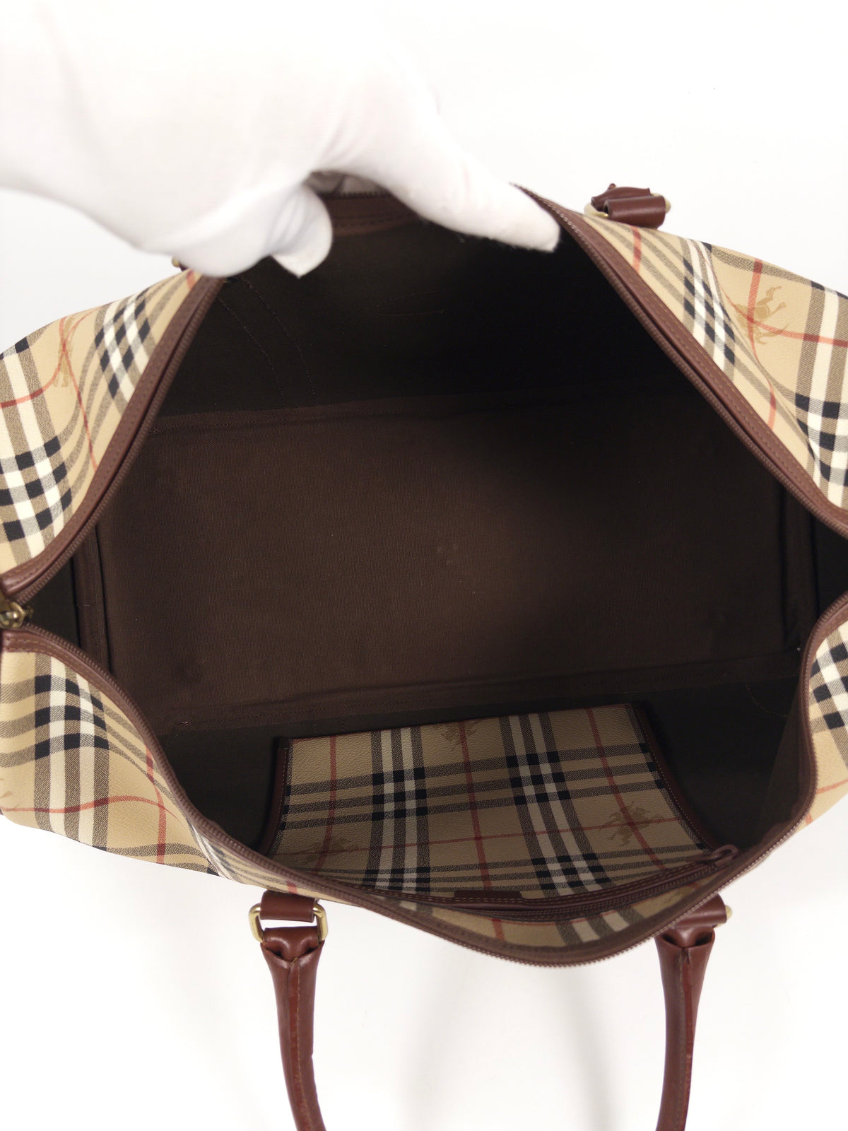 Burberry Nova Check Boston Bag