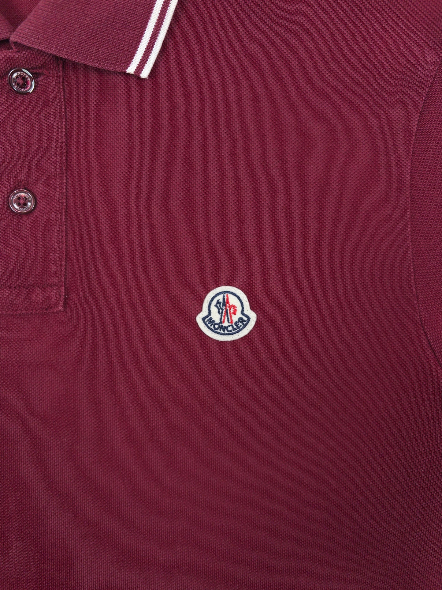 Moncler Striped Sleeve Polo Shirt