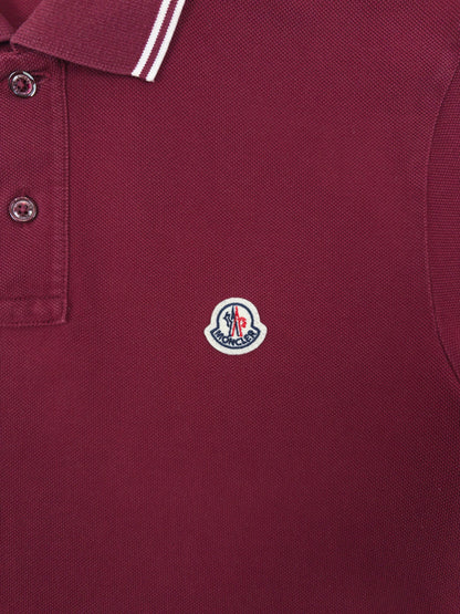 Moncler Striped Sleeve Polo Shirt