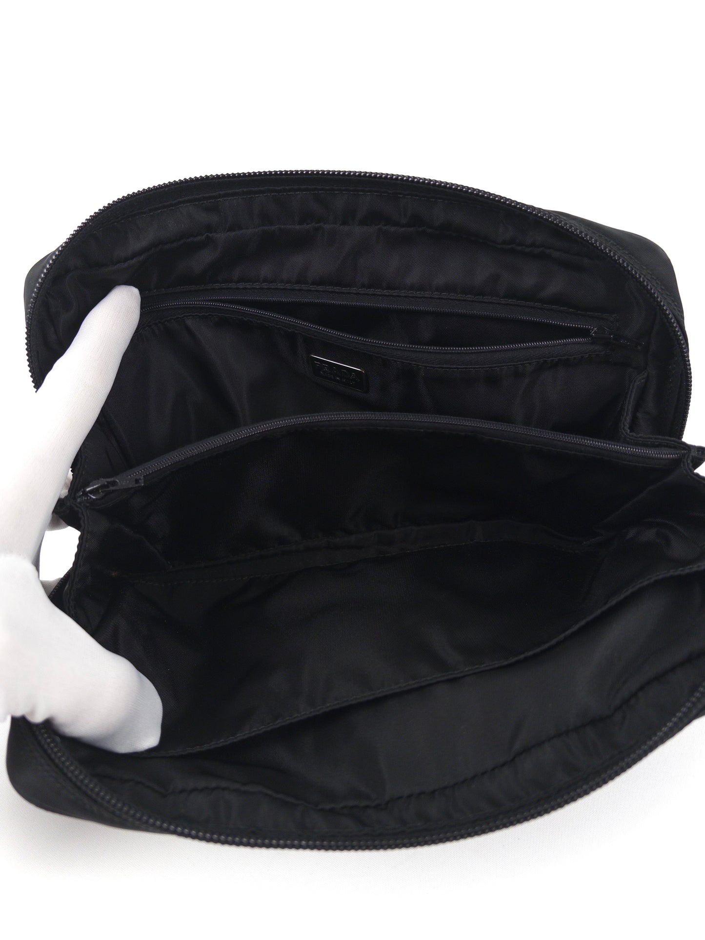 Prada Tessuto Nylon Medium Pouch Bag