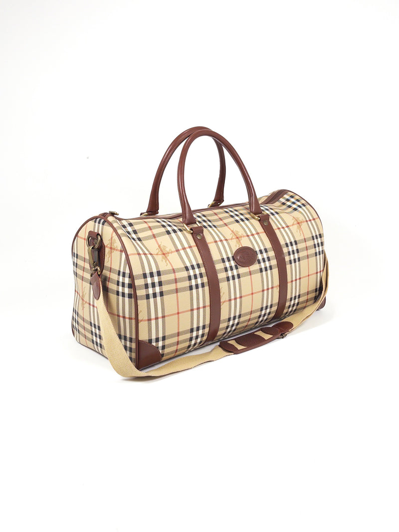 Burberry Nova Check Boston Bag
