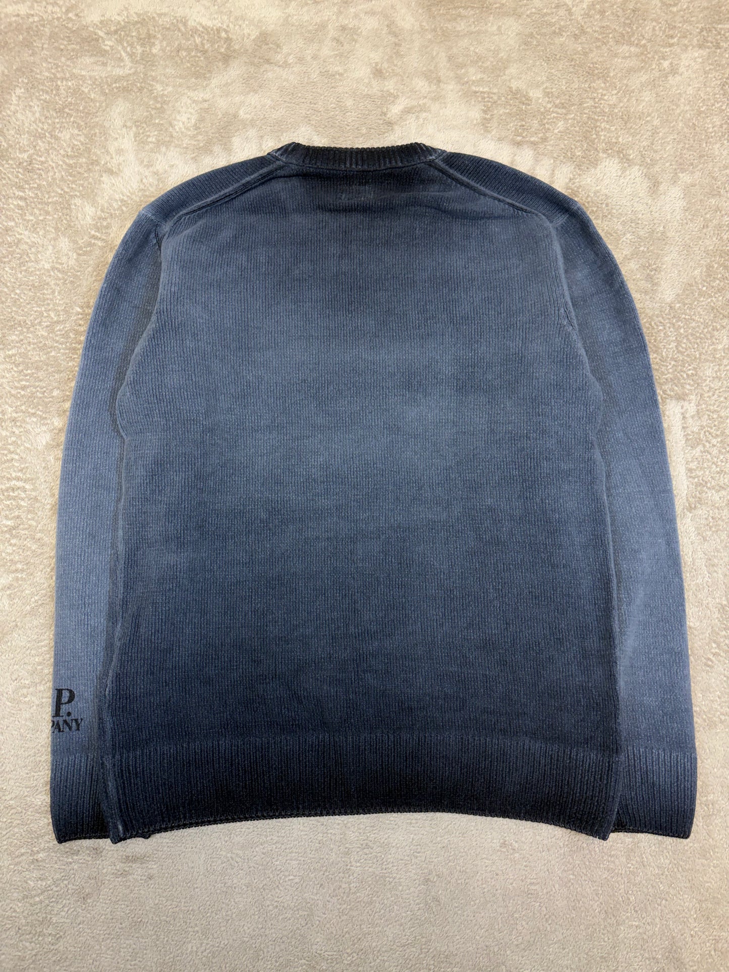 C.P. Company Reverse Plat Crew Neck Sweatshirt - Navy