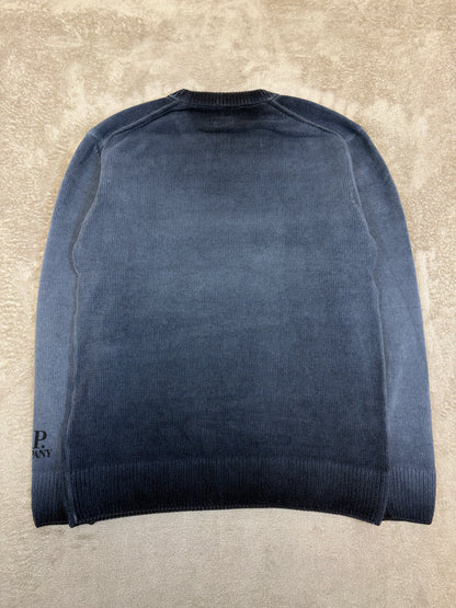 C.P. Company Reverse Plat Crew Neck Sweatshirt - Navy