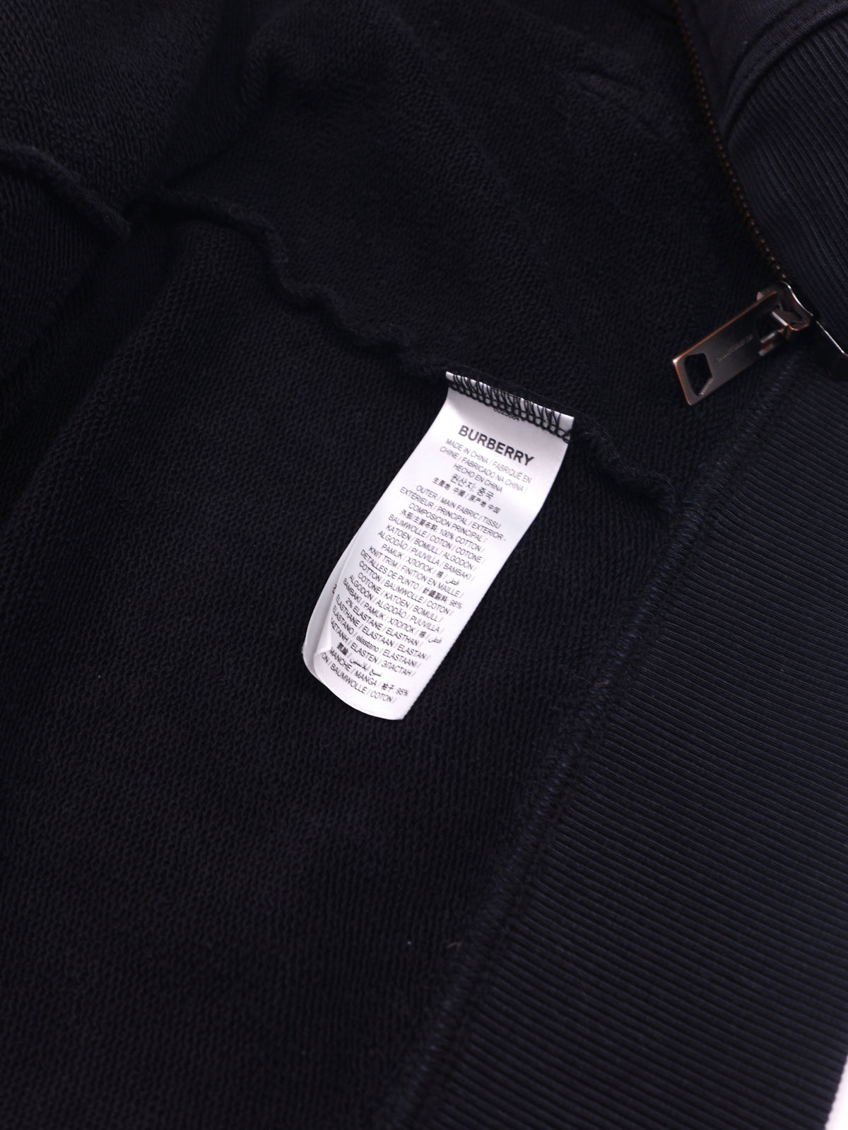 Burberry Black zip-up Hoodie