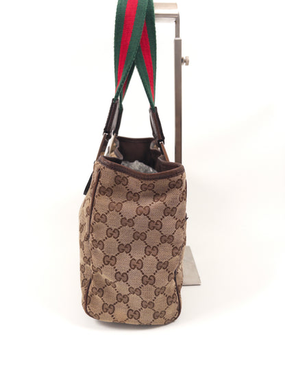 Gucci GG Canvas Sherry Line Tote Bag