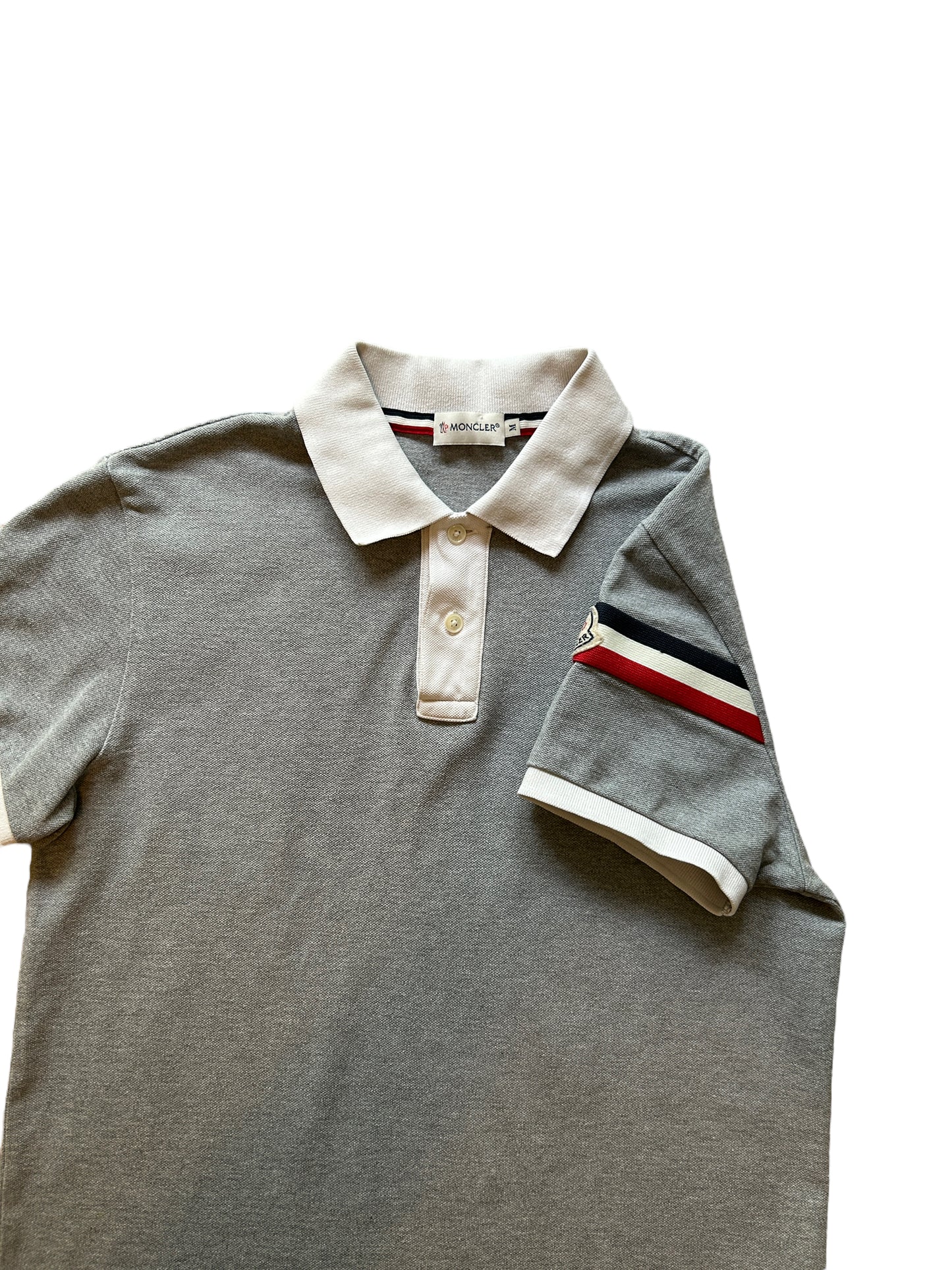 Moncler Polo Sleeve Striples Grey