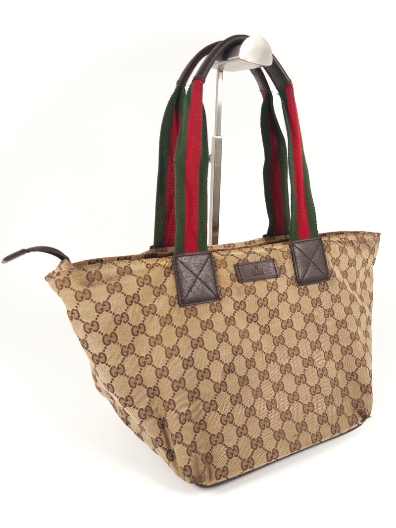 Gucci GG Handbag Sherry Line Web Tote Bag