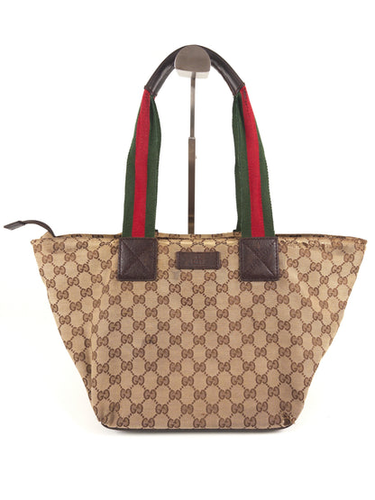 Gucci GG Handbag Sherry Line Web Tote Bag