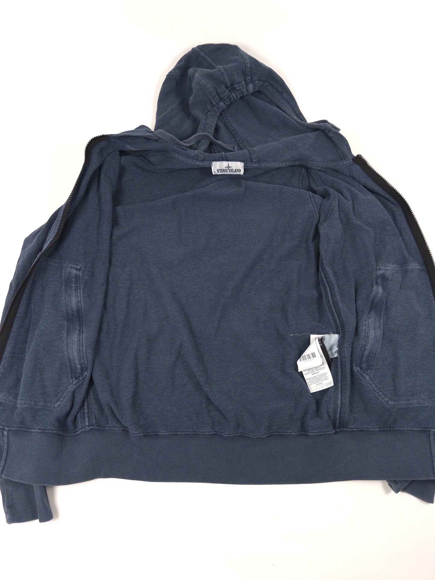 Stone Island Garment Dyed Zip Hoodie
