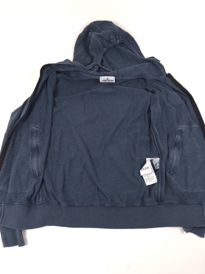 Stone Island Garment Dyed Zip Hoodie