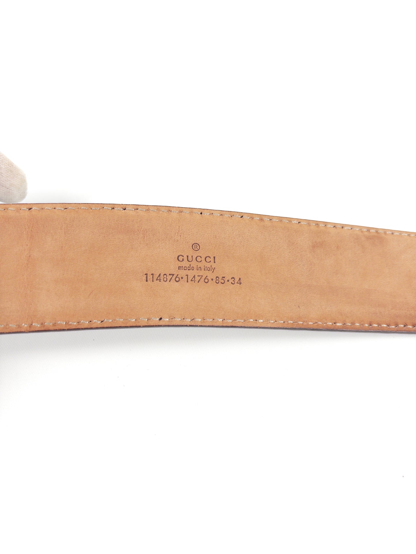 Gucci GG Leather Belt