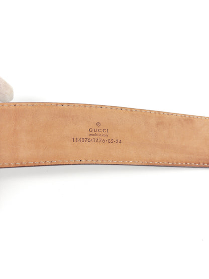 Gucci GG Leather Belt