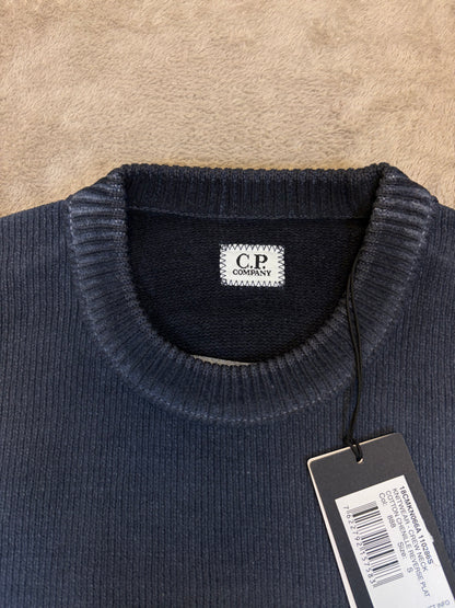 C.P. Company Reverse Plat Crew Neck Sweatshirt - Navy