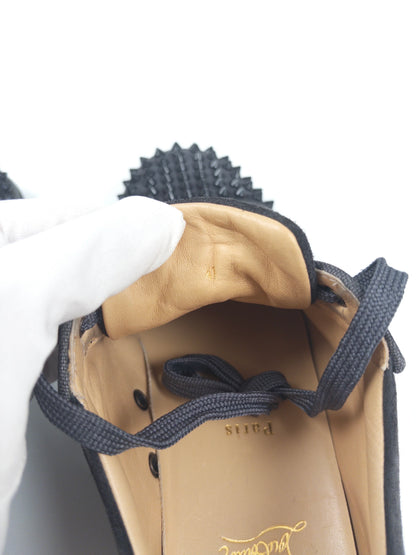 Christian Louboutin Dark Grey Spike Sneaker (Fits EU 42)