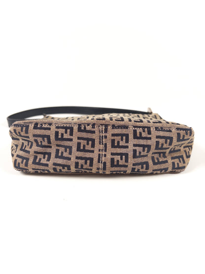 Fendi Zucchino FF Top Handle Bag