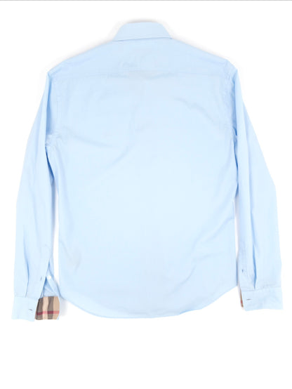 Burberry Check Shirt Blue