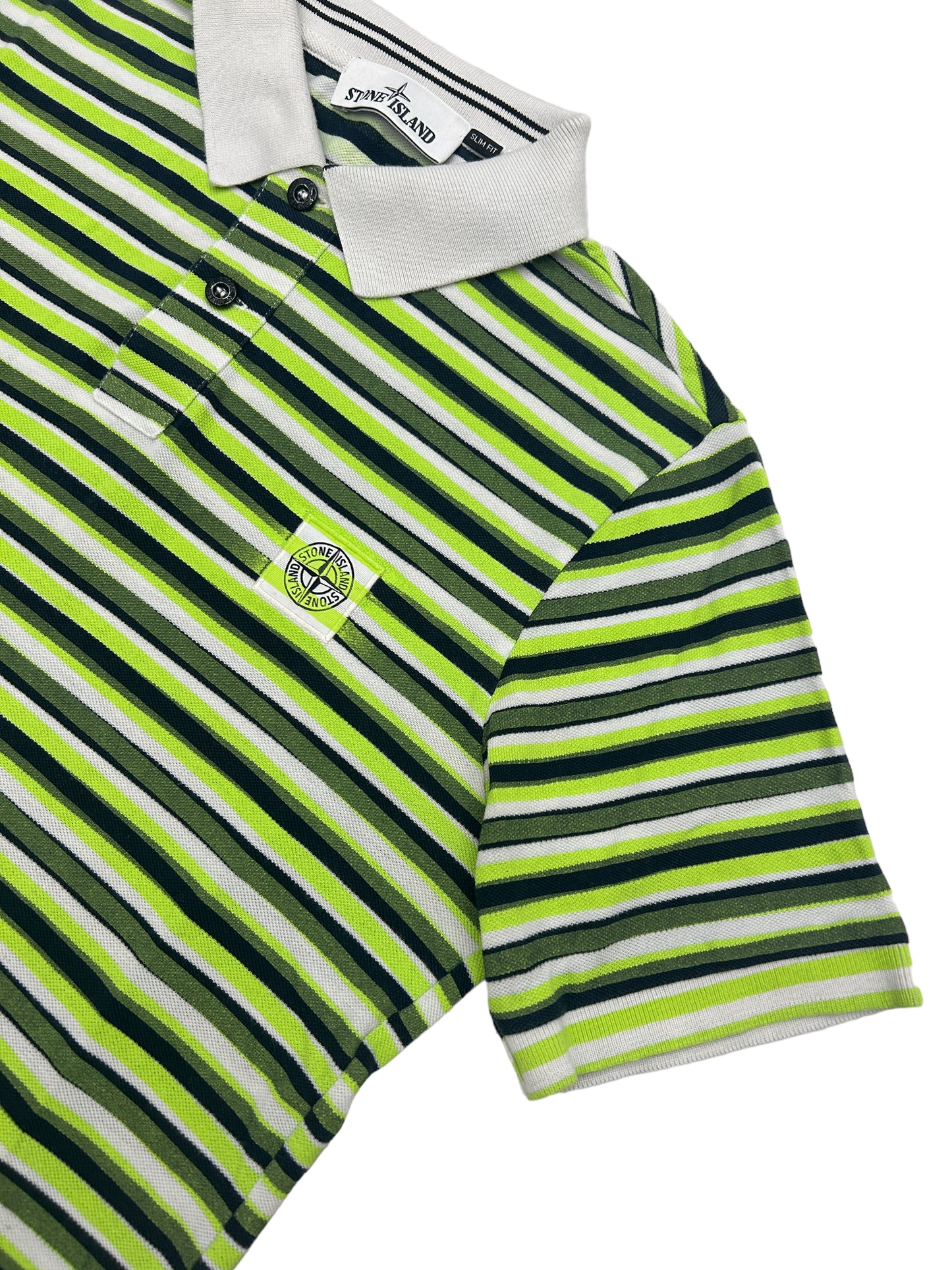 Stone Island Striped Polo Shirt