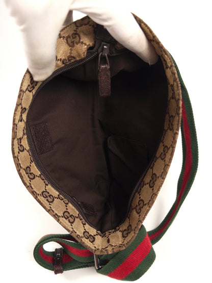 Gucci GG Canvas Sherry Line Crossbody Messenger Bag
