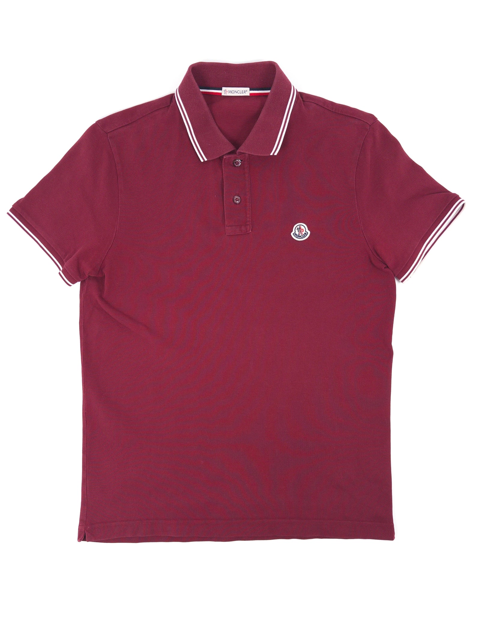 Moncler Striped Sleeve Polo Shirt