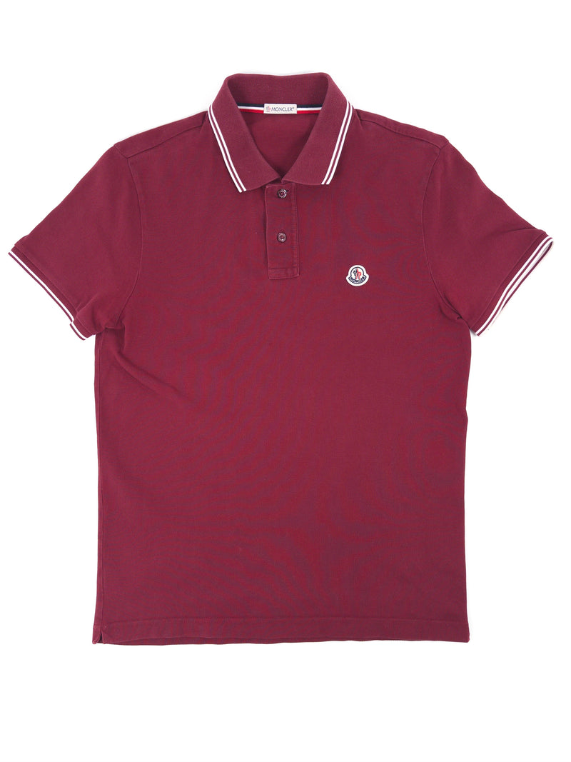 Moncler Striped Sleeve Polo Shirt