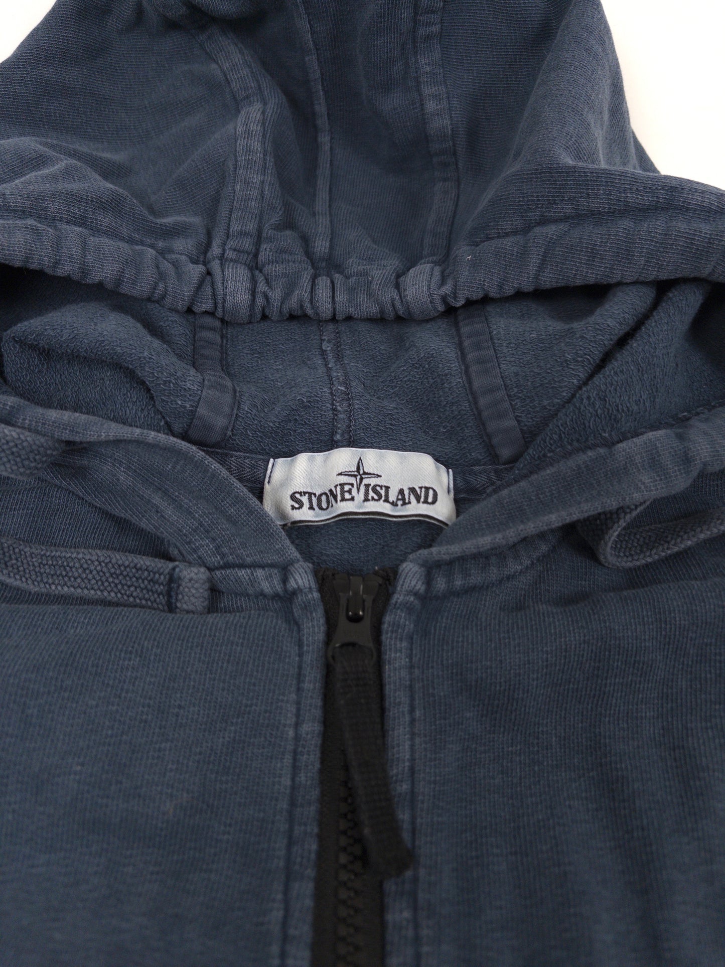 Stone Island Garment Dyed Zip Hoodie