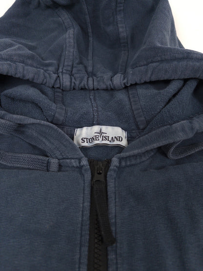Stone Island Garment Dyed Zip Hoodie