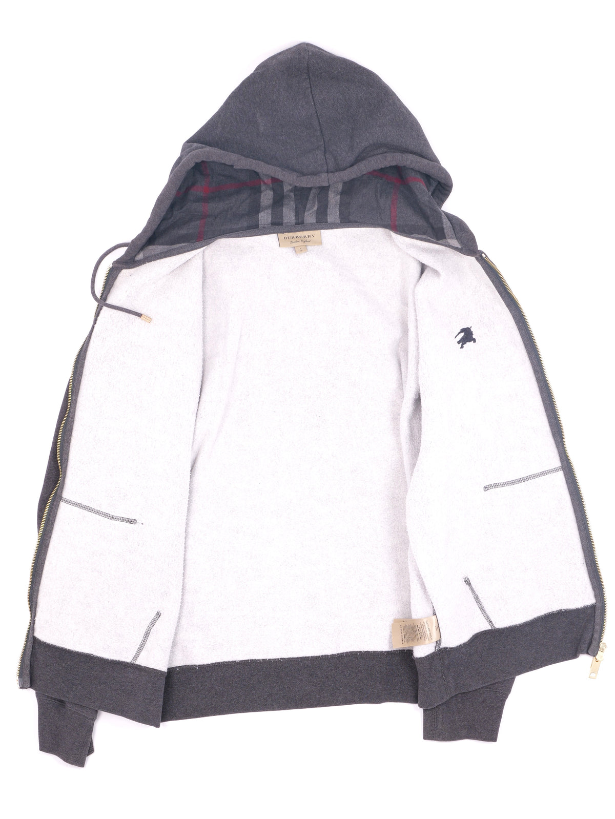 Burberry Check Zip Hoodie