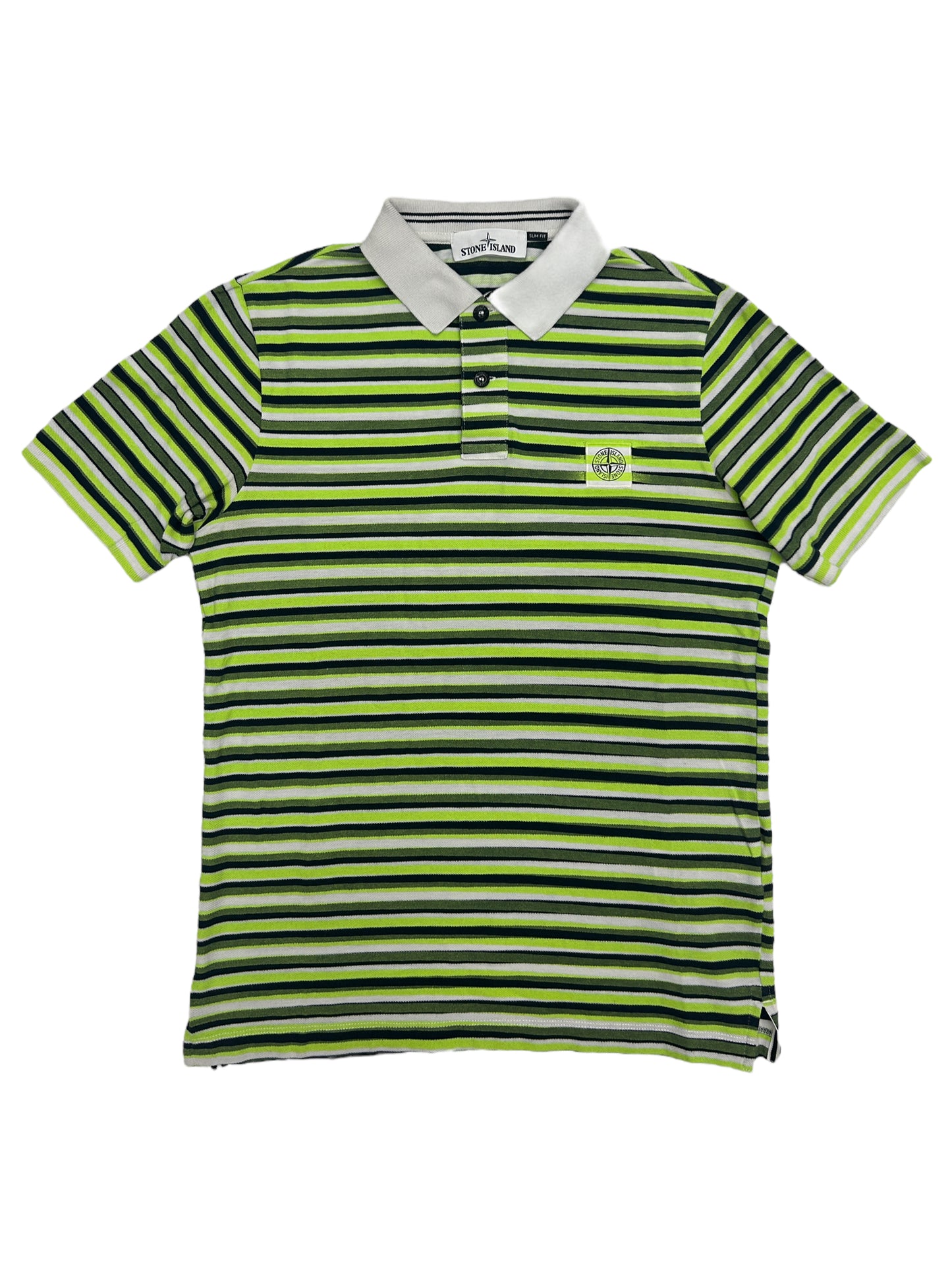 Stone Island Striped Polo Shirt