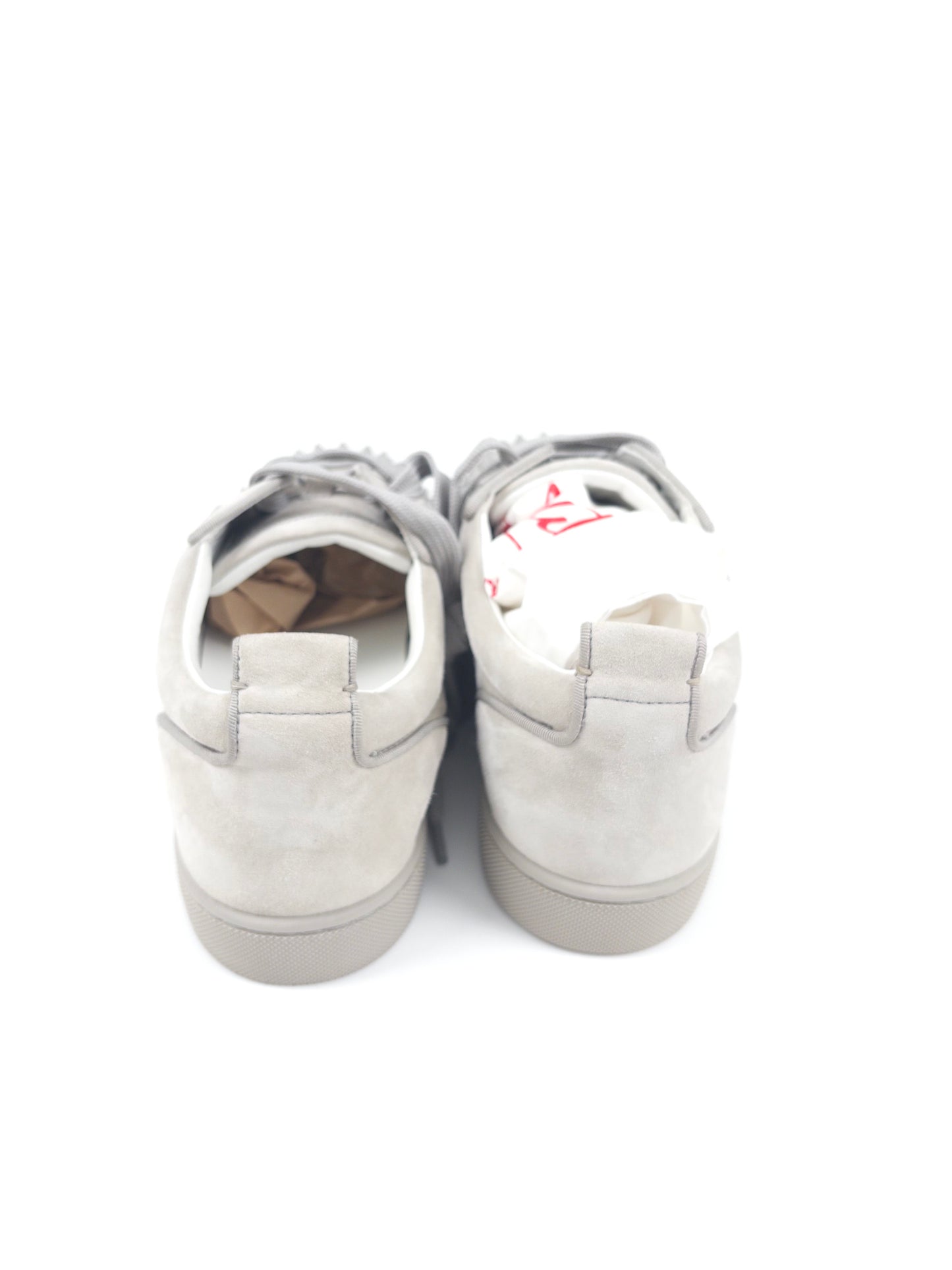 Christian Louboutin Light Grey Spikes Sneakers (Fits EU43)