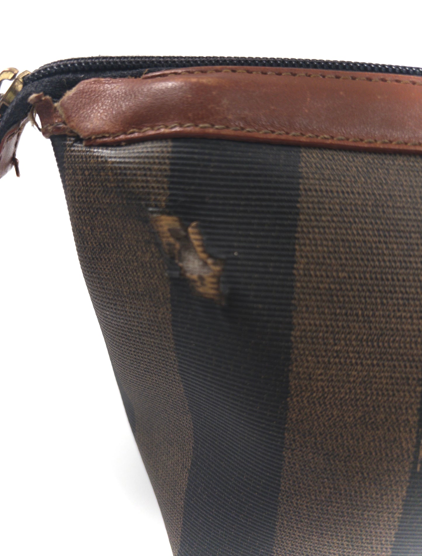 Fendi Pequot Stripe Clutch from the 80s