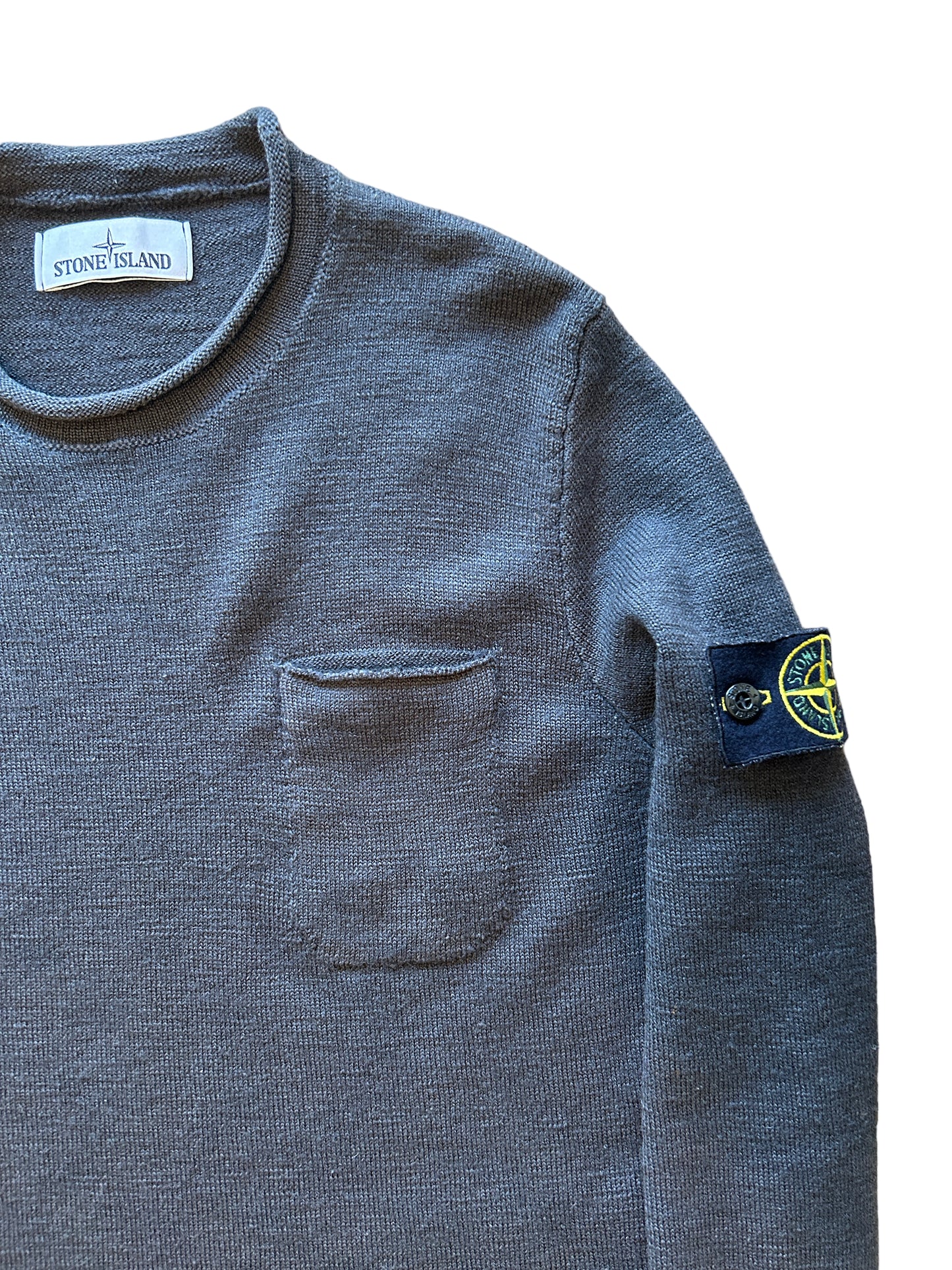 Stone Island Pocket Wool Sweatshirt