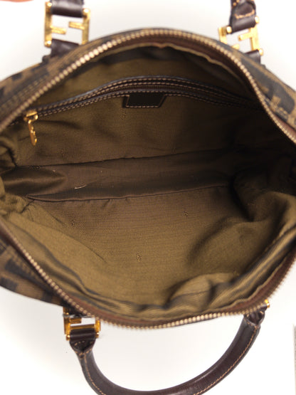 Fendi Zucca FF Top Handbag Vintage