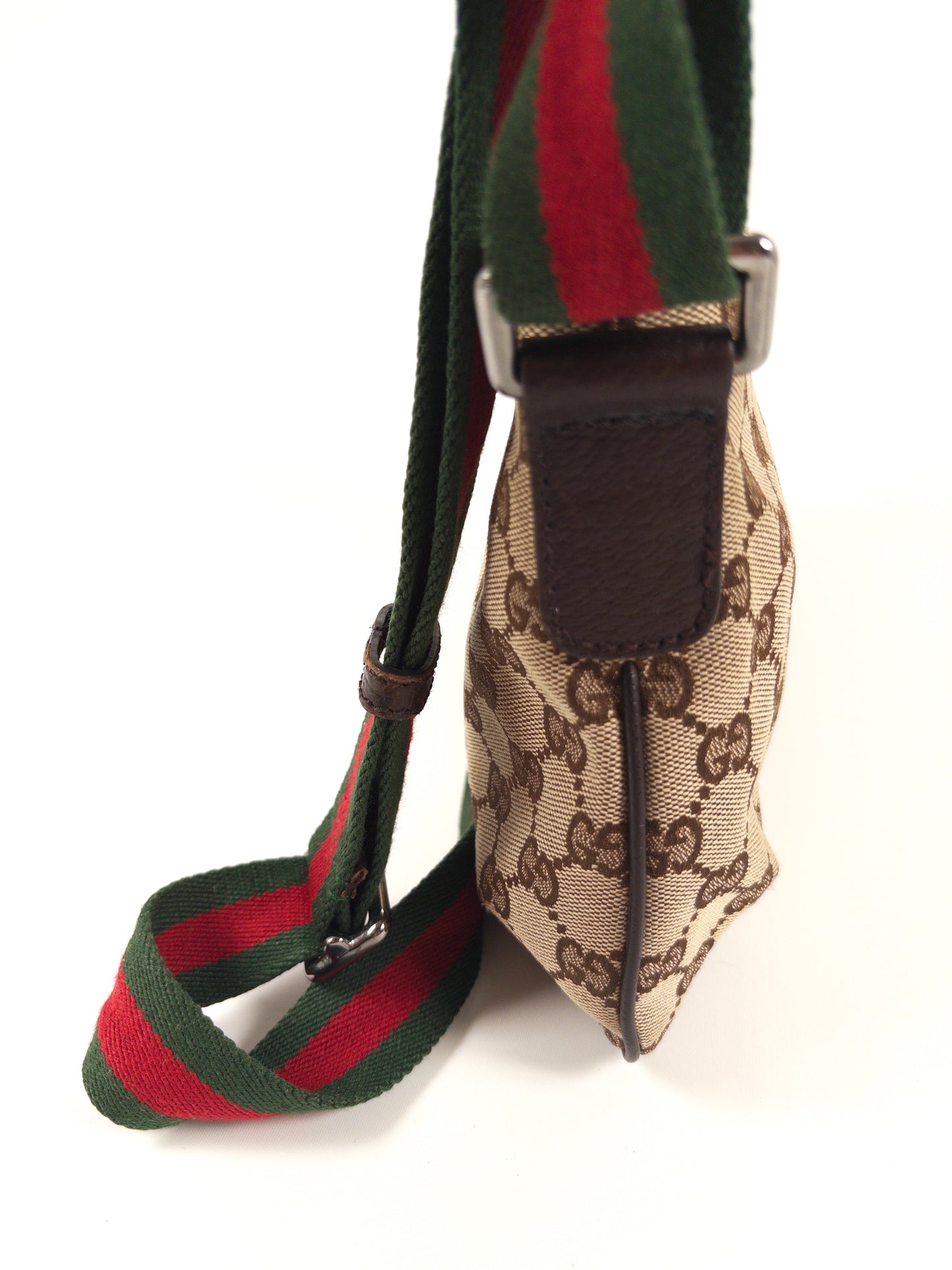 Gucci GG Canvas Sherry Line Crossbody Messenger Bag