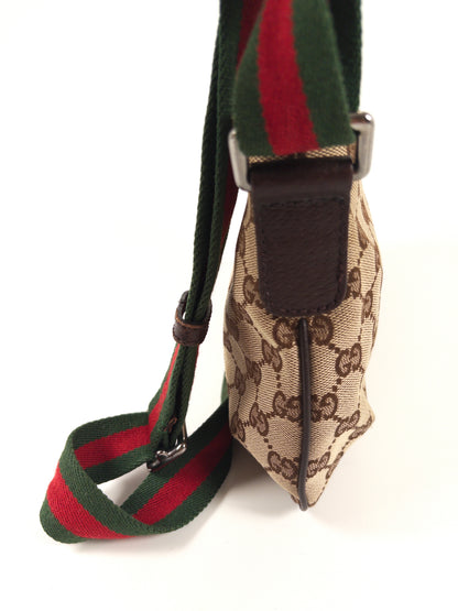 Gucci GG Canvas Sherry Line Crossbody Messenger Bag