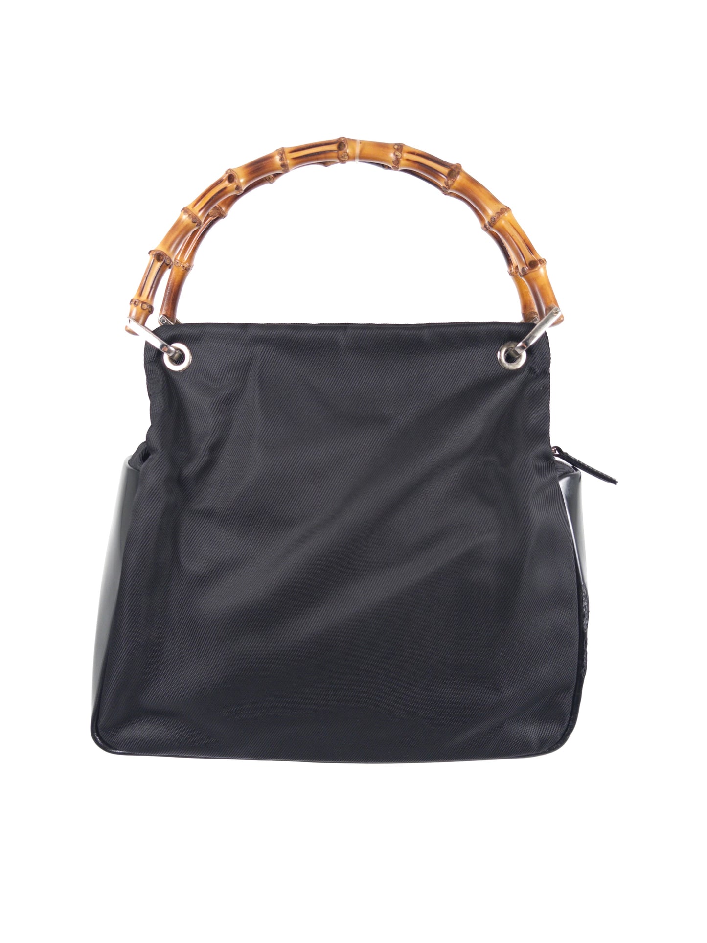 Gucci Nylon Bamboo Handbag