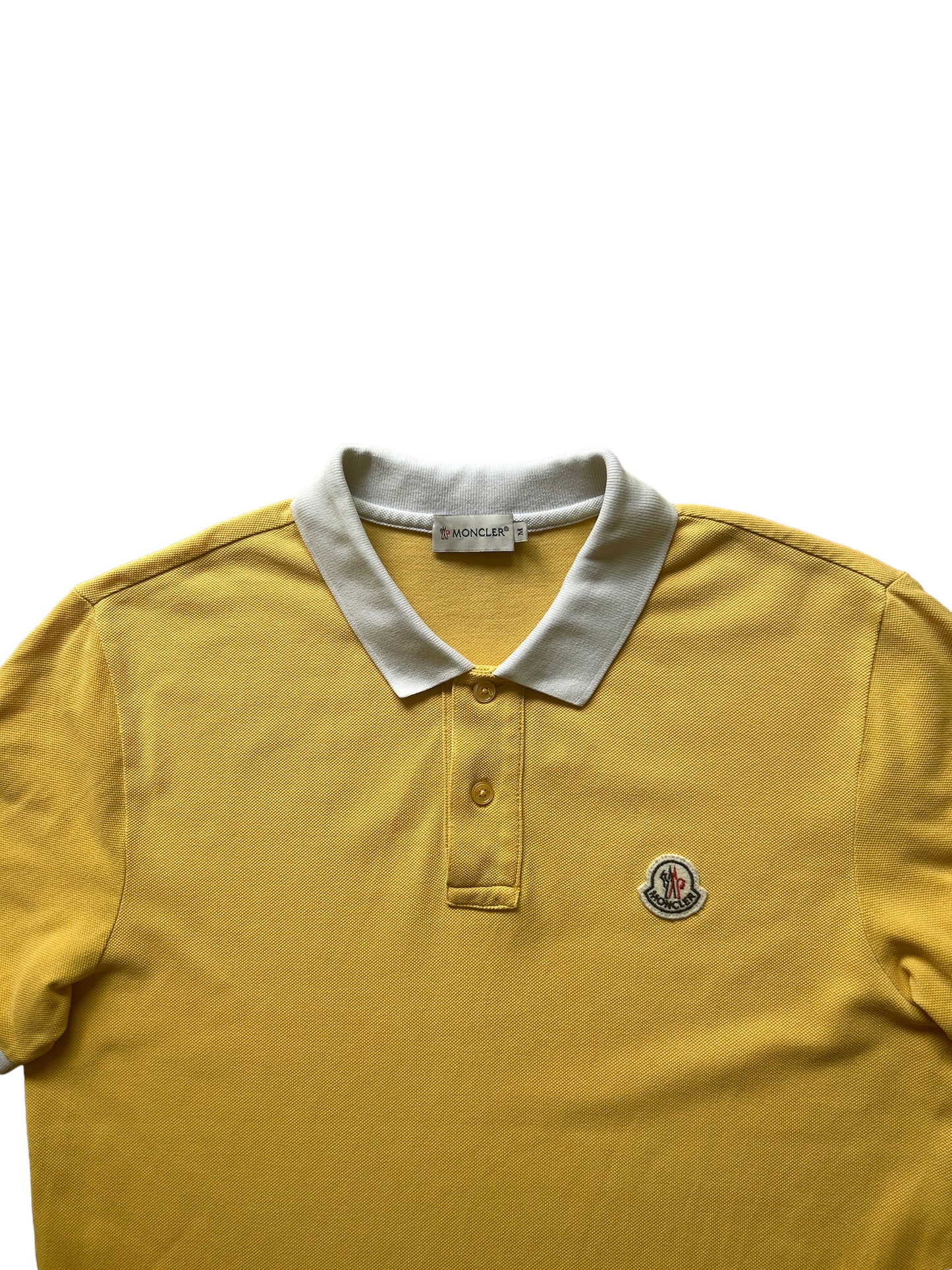 Moncler Yellow Polo Shirt