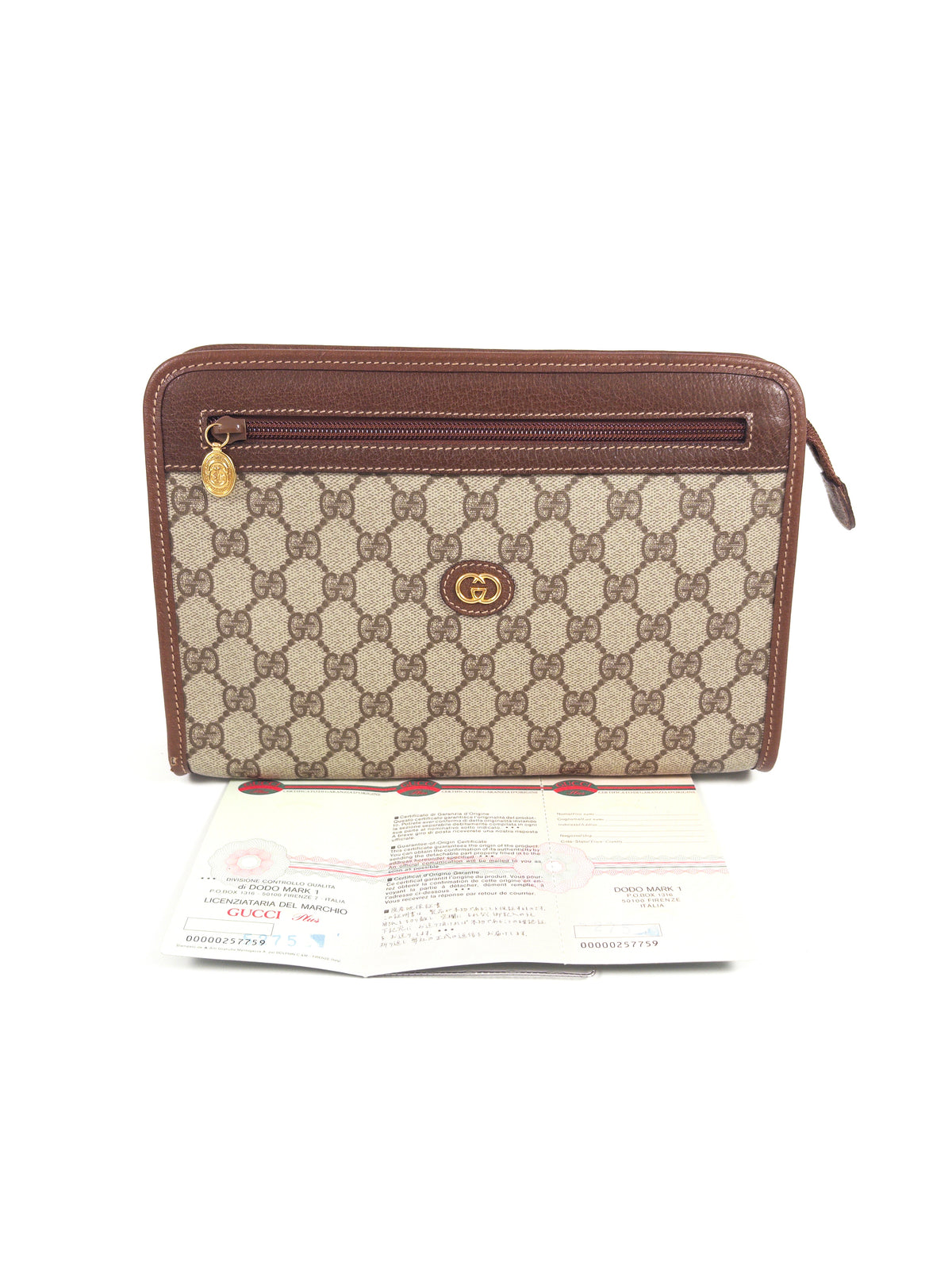 Gucci GG Supreme Clutch Bag