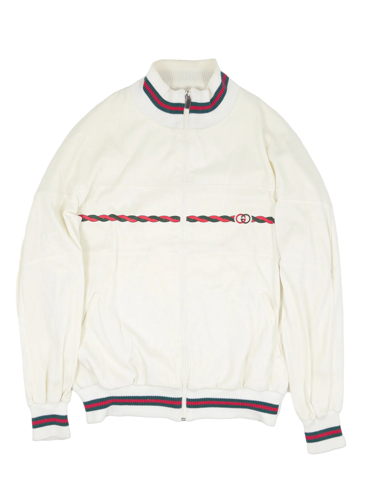 GUCCI 80s Vintage GG Logo Track Jacket