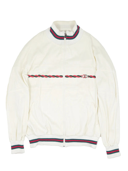 GUCCI 80s Vintage GG Logo Track Jacket