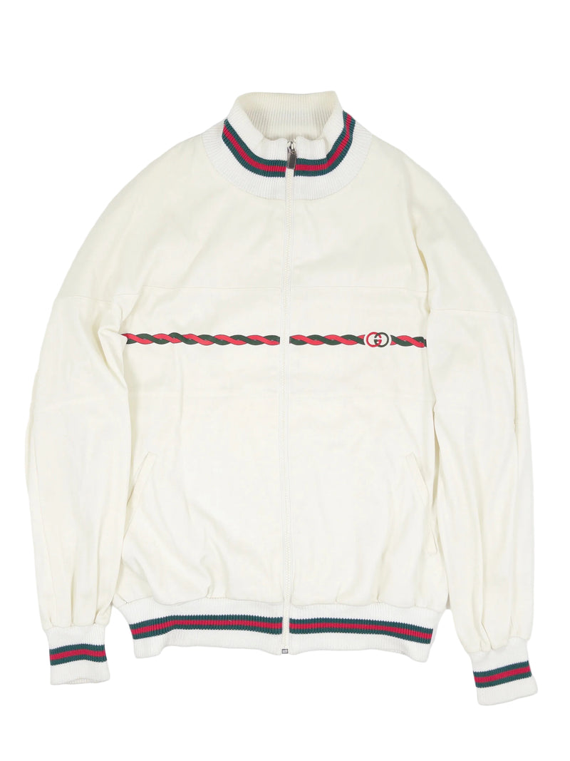 GUCCI 80s Vintage GG Logo Track Jacket