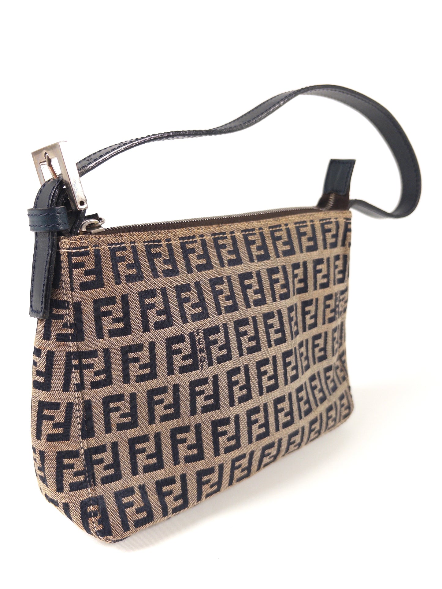 Fendi Zucchino FF Top Handle Bag
