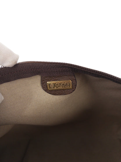 GUCCI PVC monogram clutch bag