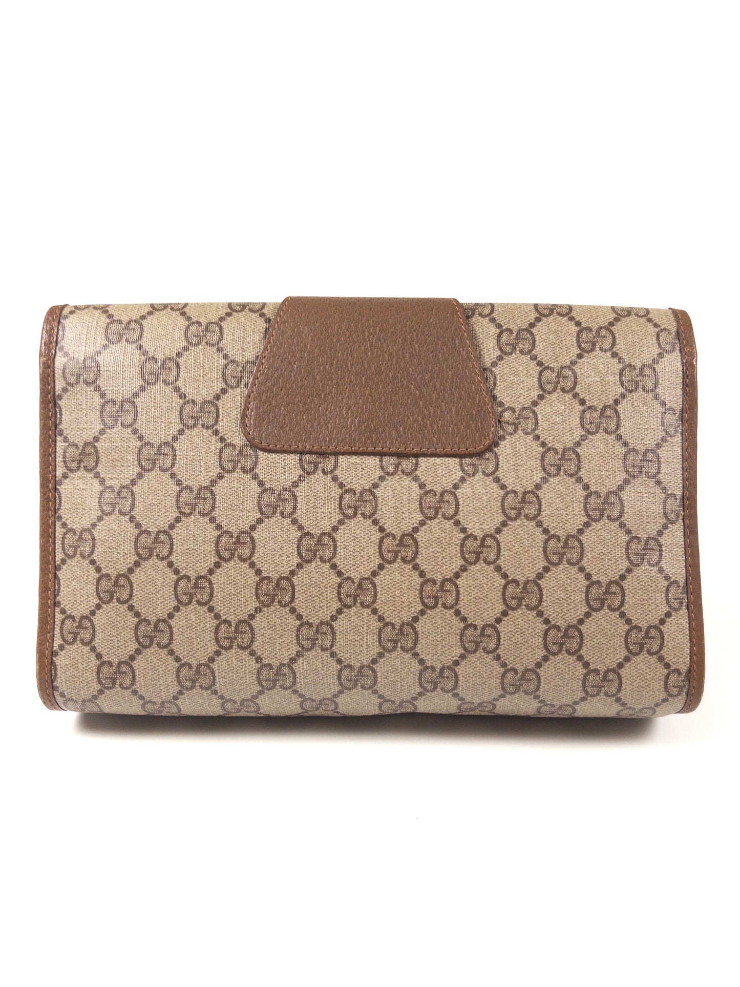 Gucci GG Supreme Sherry Line Clutch with Certificate