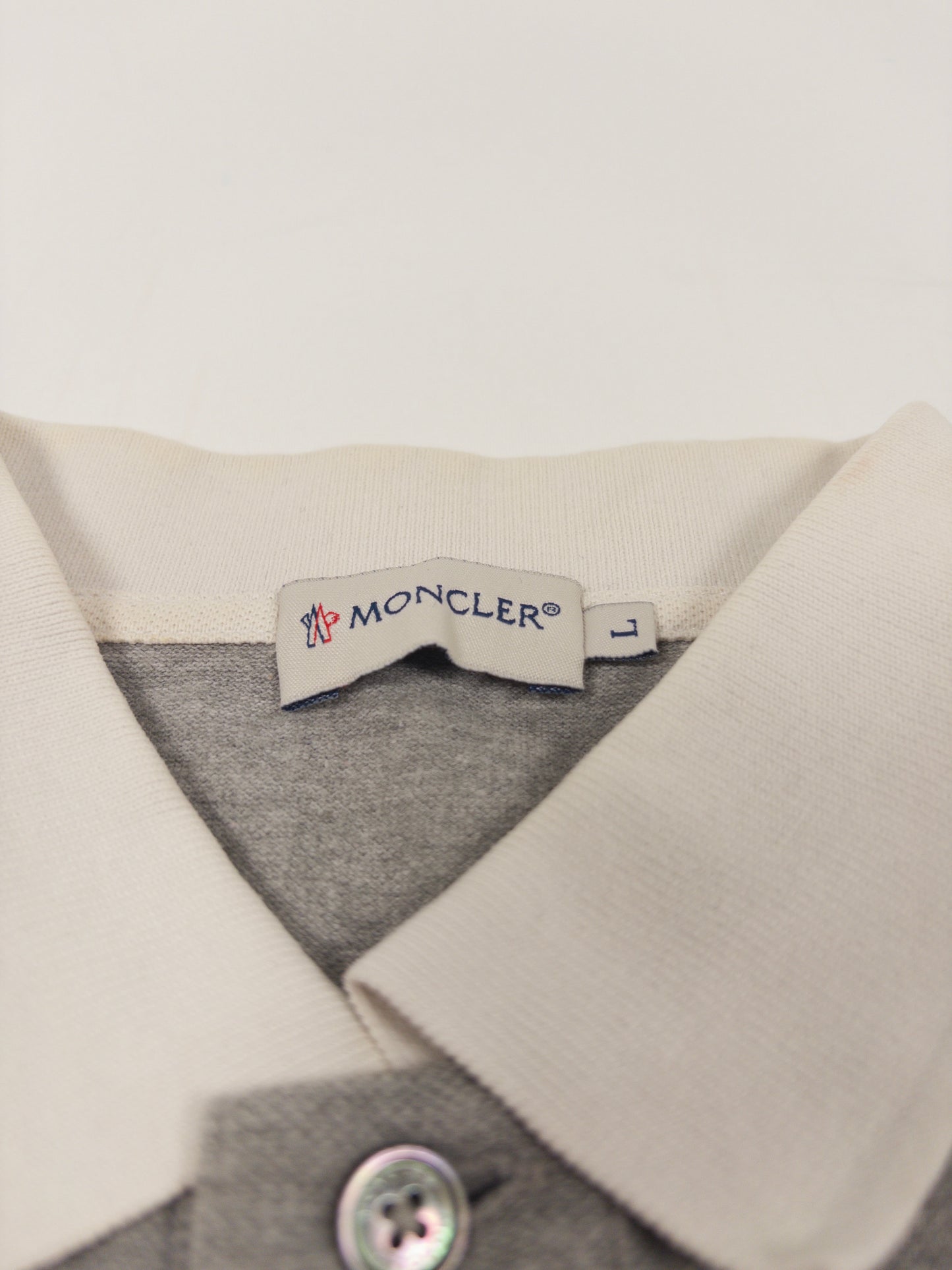 Moncler Polo Shirt Grey (Fits M)