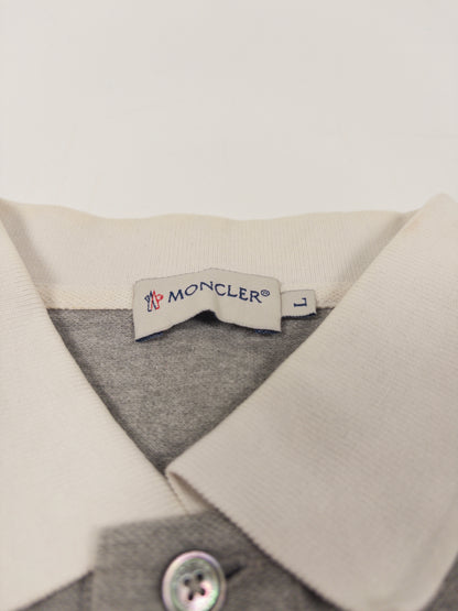 Moncler Polo Shirt Grey (Fits M)