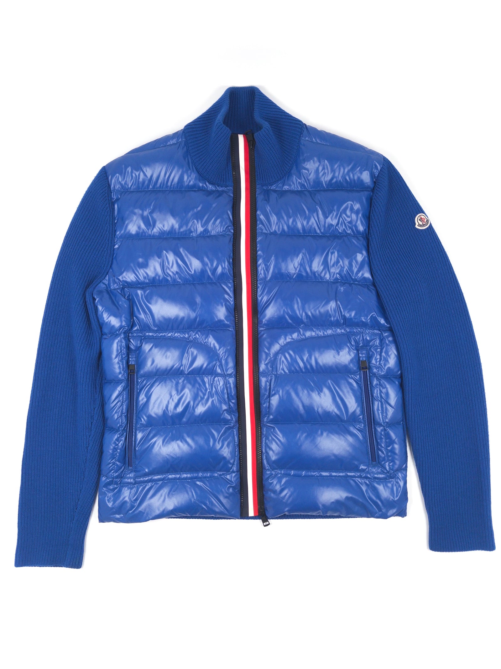 Moncler Tricolour Down Cardigan (Fits L)